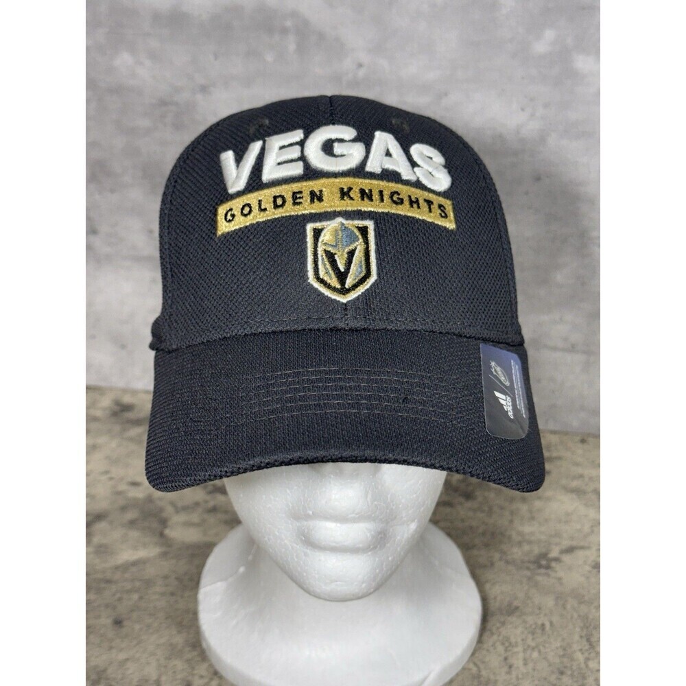 Adidas Black Hat Cap VGK Vegas Golden Knights 2018 Playoffs S/M Fitmax 70